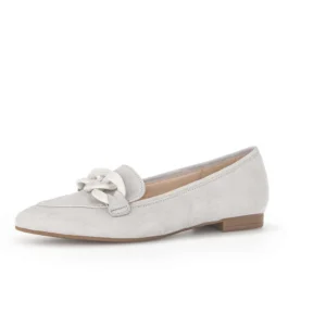 Сірі замшеві лофери Gabor