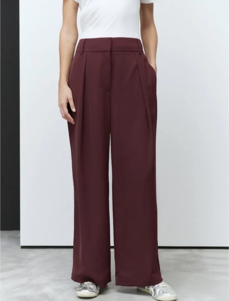 Брюки бургунді Next